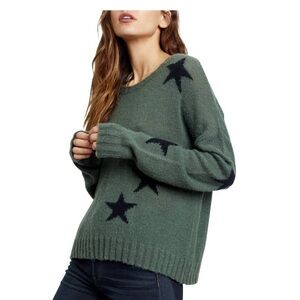 Rails Perci Olive Green and Black Stars Sweater